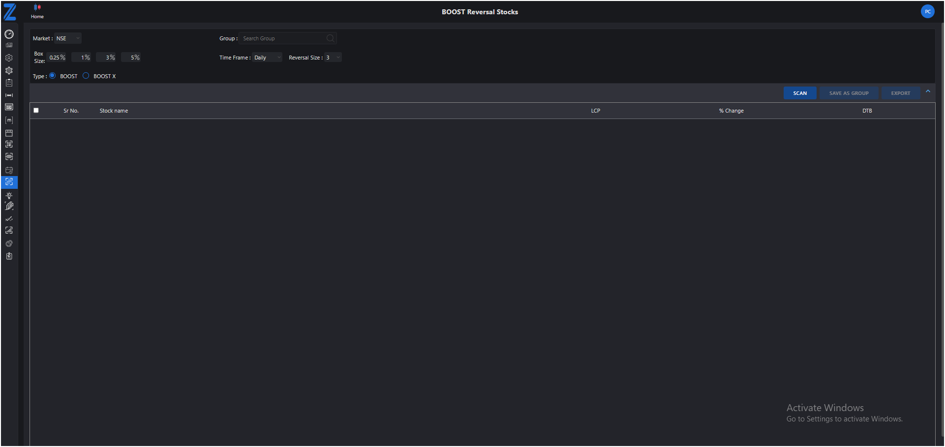 Boost Scanner