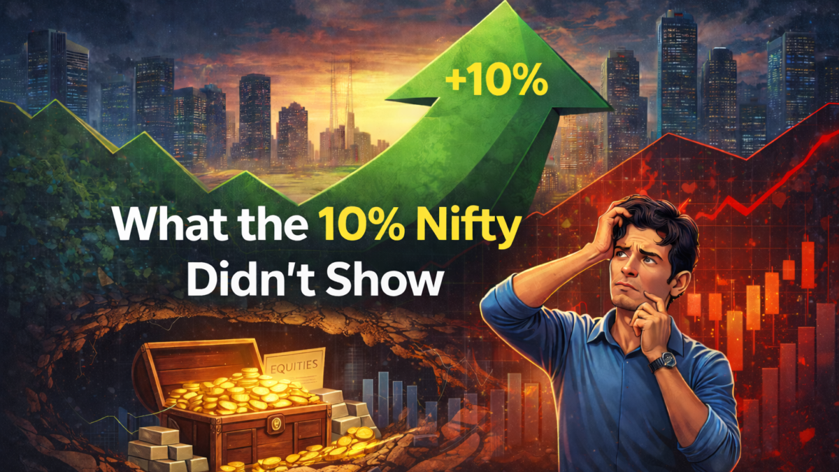 What lays beneath a 10% rise in the Nifty index and how most stocks performed in 2025